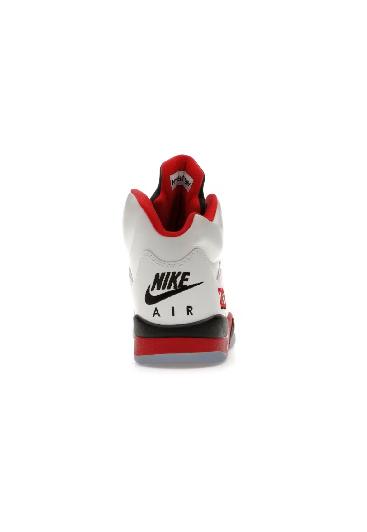 Jordan 5 retro “fire red black tongue”